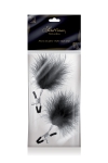 Pinces � seins plumeau noir - Sweet Caress
