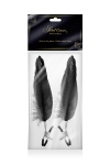 Pinces � seins plume noire - Sweet Caress